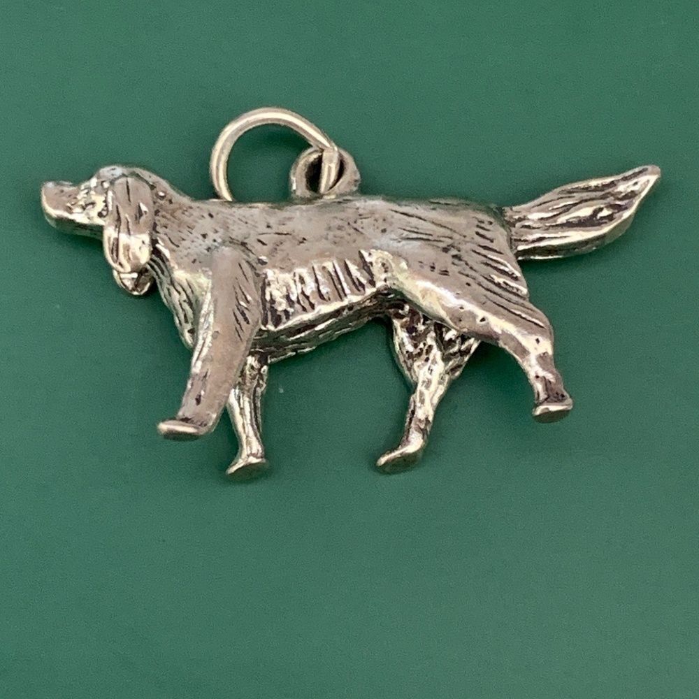 Irish Setter Dog Sterling Silver Jewelry Charm #dog #pet